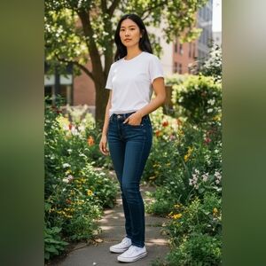 American Eagle Outfitters Dark Blue Skinny Jeans